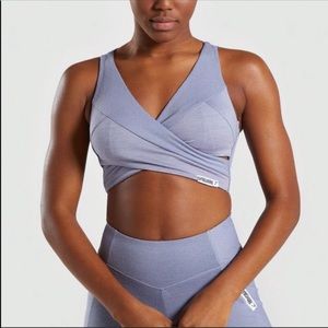 Gymshark Steel Blue True Texture Bra Size Small